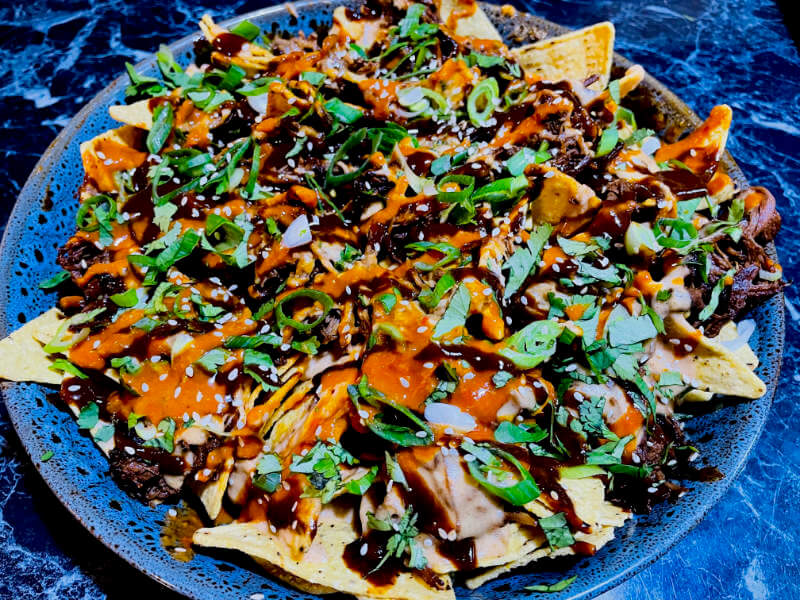 KOREAN BEEF BRISKET NACHOS