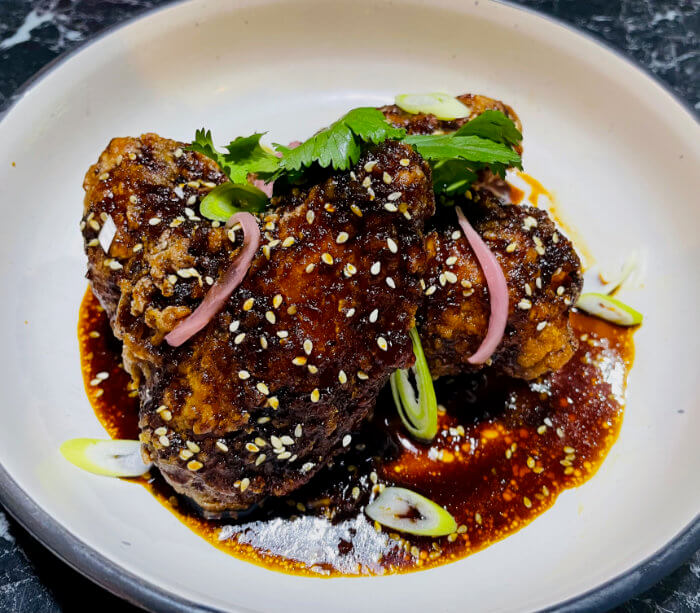 Korean Fried Chicken with a Sweet Korean Glaze Wing Sauce