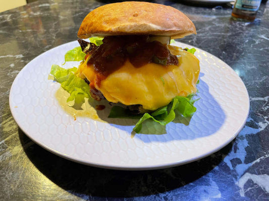 God Rye's Smashed Cheeseburger