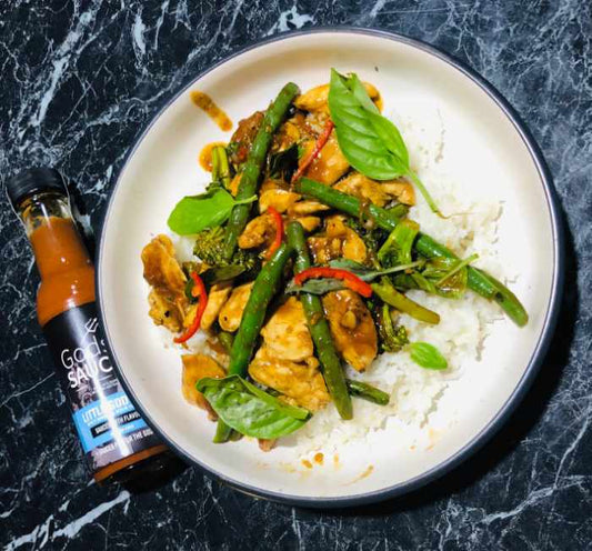 Thai Chilli Chicken Basil with Little God Rye