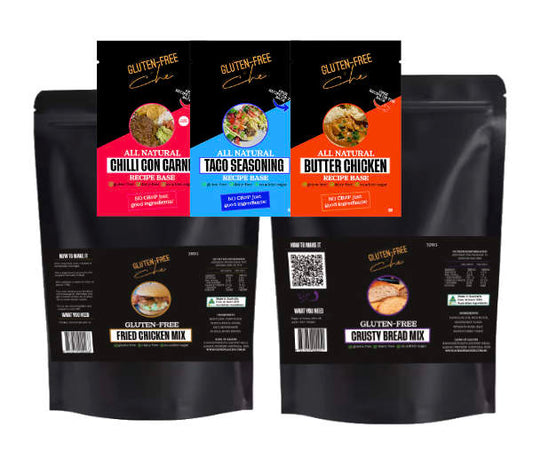 Gluten-Free Recipe Base & Mix Pack – 100% Natural, Coeliac-Safe Cooking