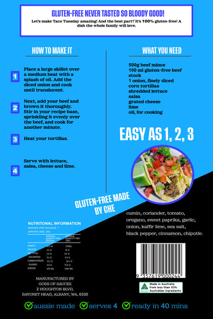 Gluten-Free Taco Seasoning Recipe Base (5 Pack)