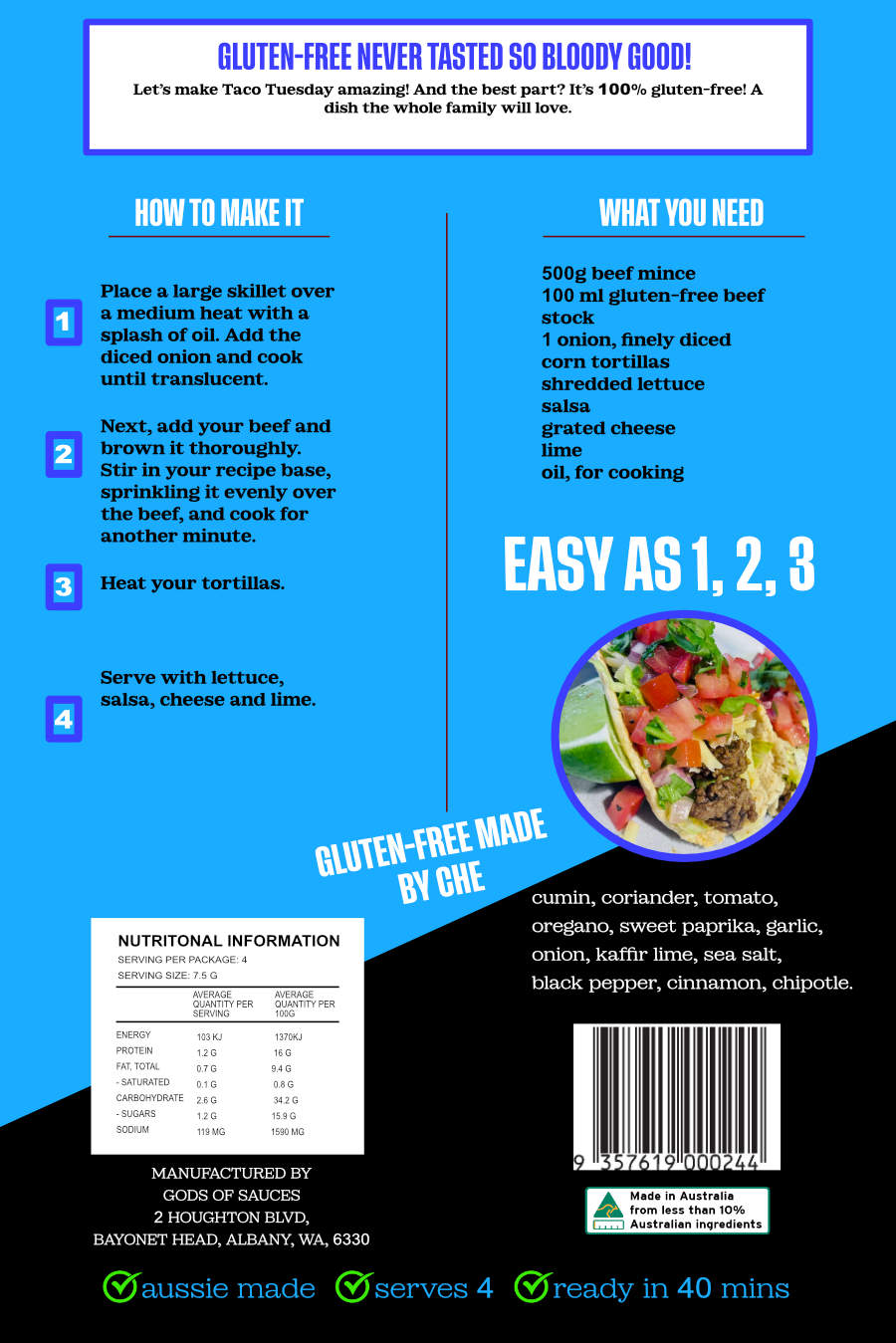 Gluten-Free Recipe Base (Mixed - 3 Pack)